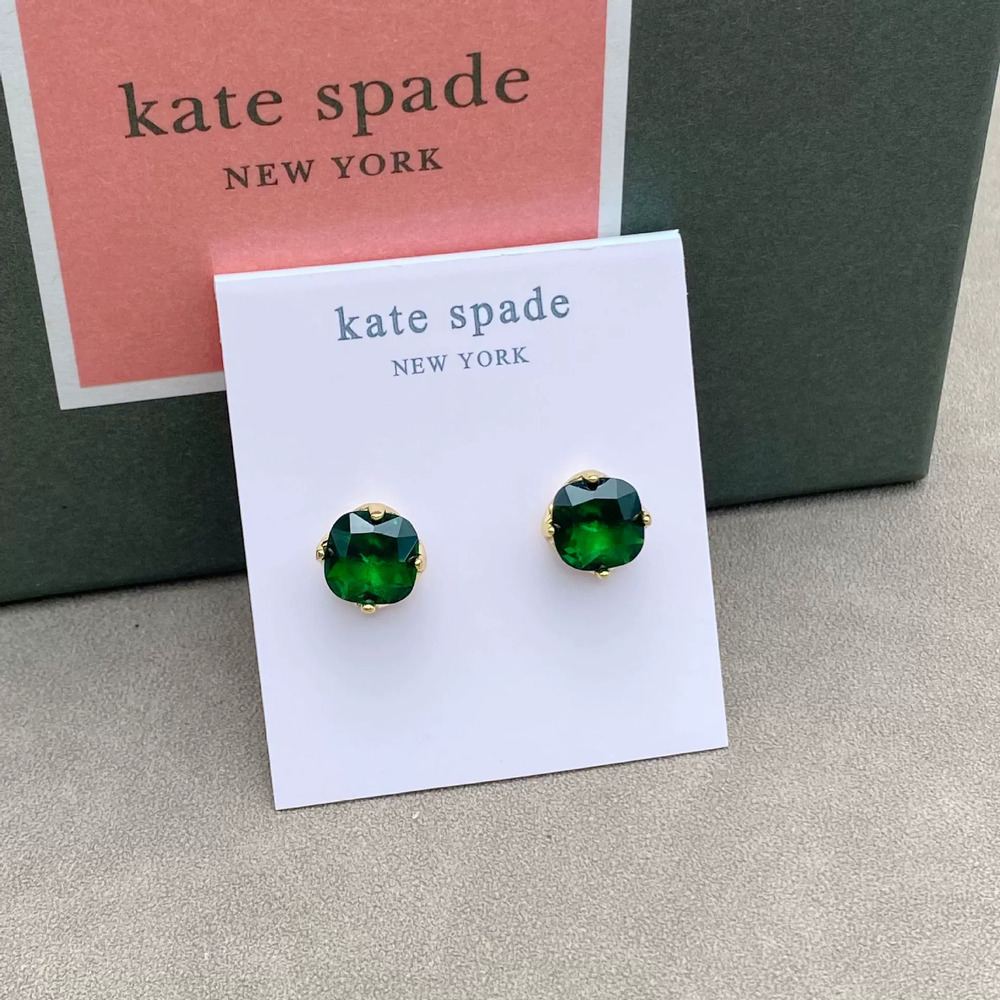 kate spade Single Zircon Green Gemstone Earrings